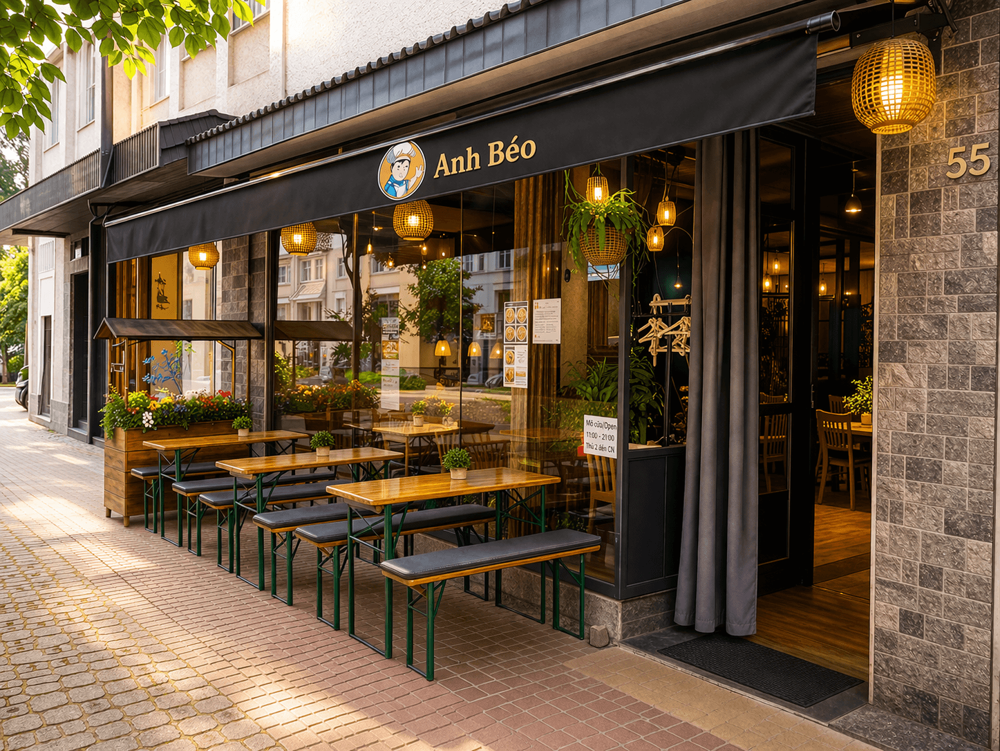 Asian restaurant ambiance